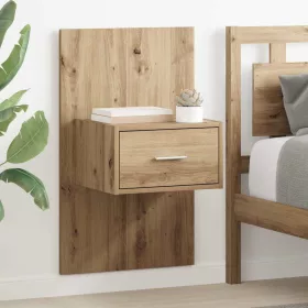   Ágyat tartó szekrény 2 pcs kézműves tölgy 48.5 x 32.5 x 80 cm