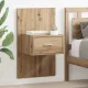 Ágyat tartó szekrény 2 pcs kézműves tölgy 48.5 x 32.5 x 80 cm