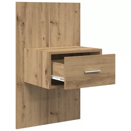 Ágyat tartó szekrény 2 pcs kézműves tölgy 48.5 x 32.5 x 80 cm