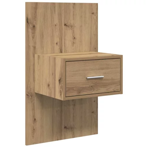 Ágyat tartó szekrény 2 pcs kézműves tölgy 48.5 x 32.5 x 80 cm