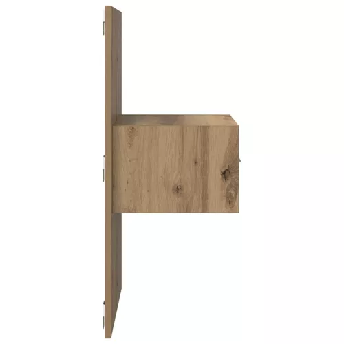 Ágyat tartó szekrény 2 pcs kézműves tölgy 48.5 x 32.5 x 80 cm