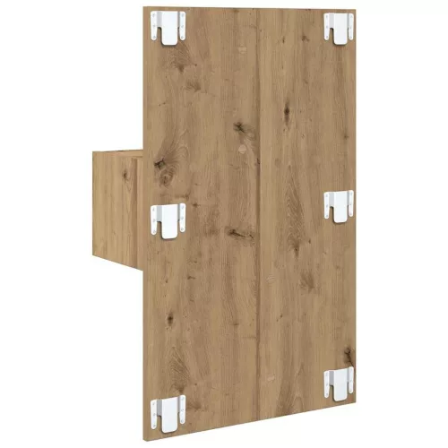 Ágyat tartó szekrény 2 pcs kézműves tölgy 48.5 x 32.5 x 80 cm