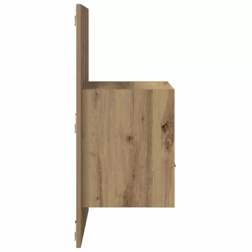 Ágyat tartó szekrény 2 pcs kézműves tölgy 48.5 x 32.5 x 80 cm