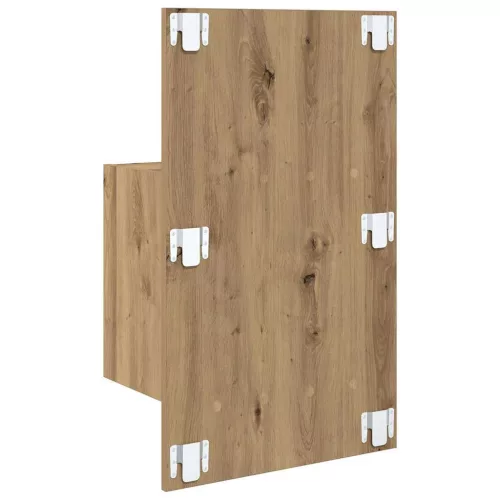 Ágyat tartó szekrény 2 pcs kézműves tölgy 48.5 x 32.5 x 80 cm