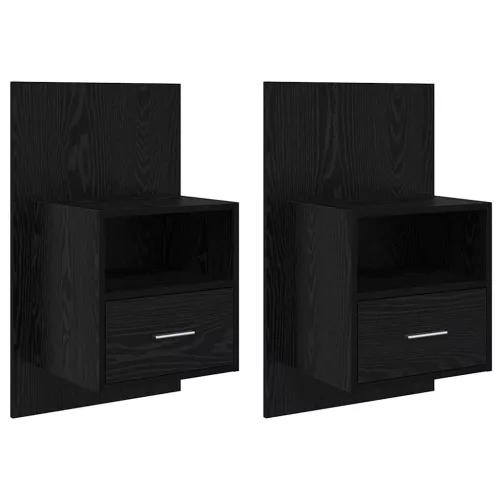Ágyat tartó szekrény 2 pcs Musta tammi 48.5 x 32.5 x 80 cm