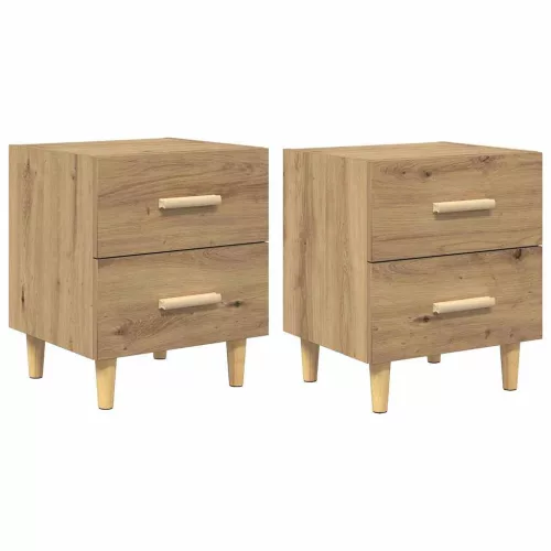 Ágyat tartó szekrény 2 pcs kézműves tölgy 40 x 35 x 47.5 cm