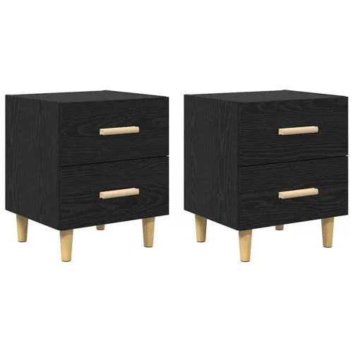 Ágyat tartó szekrény 2 pcs Musta tammi 40 x 35 x 47.5 cm