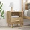 Éjjeliszekrény 2 pcs kézműves tölgy 40 x 35 x 47.5 cm Faanyag