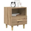 Éjjeliszekrény 2 pcs kézműves tölgy 40 x 35 x 47.5 cm Faanyag