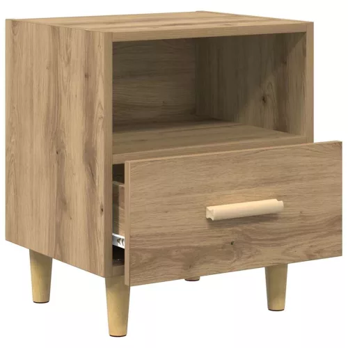 Éjjeliszekrény 2 pcs kézműves tölgy 40 x 35 x 47.5 cm Faanyag
