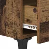 Éjjeliszekrény fiókkal 2 pcs Régi fa 40 x 35 x 47.5 cm Faanyag