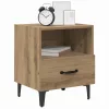 Éjjeliszekrény 2 pcs kézműves tölgy 40 x 35 x 47.5 cm Faanyag