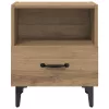 Éjjeliszekrény 2 pcs kézműves tölgy 40 x 35 x 47.5 cm Faanyag
