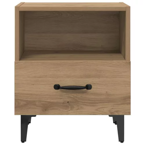 Éjjeliszekrény 2 pcs kézműves tölgy 40 x 35 x 47.5 cm Faanyag