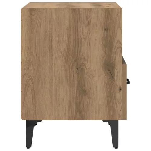 Éjjeliszekrény 2 pcs kézműves tölgy 40 x 35 x 47.5 cm Faanyag
