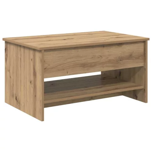 Dohányzóasztal kézműves tölgy 80 x 50.5 x 41.5 cm Faanyag