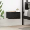 Éjjeliszekrény 2 pcs Musta tammi 34 x 30 x 20 cm Faanyag