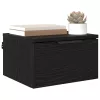 Éjjeliszekrény 2 pcs Musta tammi 34 x 30 x 20 cm Faanyag