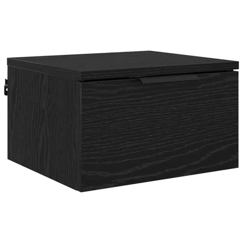 Éjjeliszekrény 2 pcs Musta tammi 34 x 30 x 20 cm Faanyag