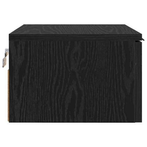 Éjjeliszekrény 2 pcs Musta tammi 34 x 30 x 20 cm Faanyag