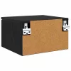 Éjjeliszekrény 2 pcs Musta tammi 34 x 30 x 20 cm Faanyag