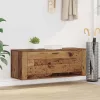 Cipőszekrény polcokkal ajtóval Régi fa 100 x 35 x 38 cm Faanyag