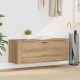 Cipőszekrény polcokkal kézműves tölgy 100 x 35 x 38 cm Faanyag