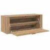 Cipőszekrény polcokkal kézműves tölgy 100 x 35 x 38 cm Faanyag
