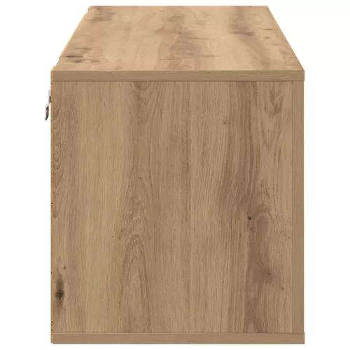 Cipőszekrény polcokkal kézműves tölgy 100 x 35 x 38 cm Faanyag