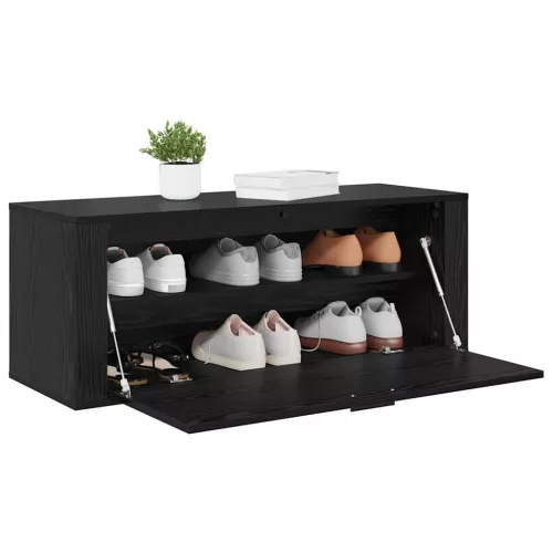 Cipőszekrény polcokkal Musta tammi 100 x 35 x 38 cm Faanyag