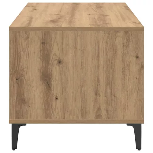 Dohányzóasztal fiókkal kézműves tölgy 90 x 49 x 45 cm Faanyag