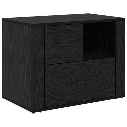 Éjjeliszekrény fiókkal Musta tammi 60 x 36 x 45 cm Faanyag