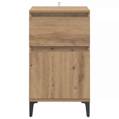 Éjjeliszekrény 2 pcs kézműves tölgy 40 x 35 x 70 cm Faanyag