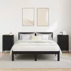 Éjjeliszekrény 2 pcs Musta tammi 40 x 35 x 70 cm Faanyag