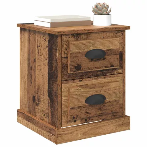 Éjjeliszekrény fiókkal Régi fa 39 x 39 x 47.5 cm Faanyag