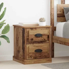   Éjjeliszekrény fiókkal 2 pcs Régi fa 39 x 39 x 47.5 cm Faanyag