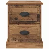 Éjjeliszekrény fiókkal 2 pcs Régi fa 39 x 39 x 47.5 cm Faanyag