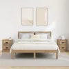 Éjjeliszekrény 2 pcs kézműves tölgy 39 x 39 x 47.5 cm Faanyag