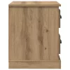 Éjjeliszekrény 2 pcs kézműves tölgy 39 x 39 x 47.5 cm Faanyag