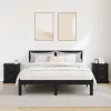 Éjjeliszekrény 2 pcs Musta tammi 39 x 39 x 47.5 cm Faanyag