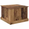 Dohányzóasztal fiókkal Régi fa 50 x 50 x 35 cm Faanyag