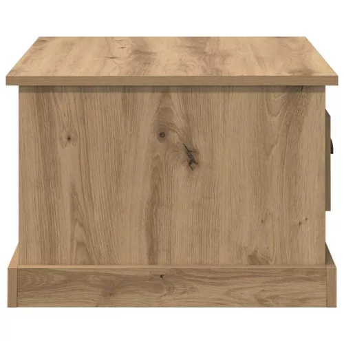 Dohányzóasztal fiókkal kézműves tölgy 50 x 50 x 35 cm Faanyag