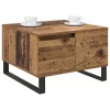 Dohányzóasztal fiókkal Régi fa 55 x 55 x 36.5 cm Faanyag