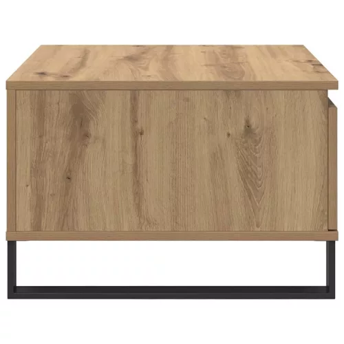 Dohányzóasztal fiókkal kézműves tölgy 55 x 55 x 36.5 cm Faanyag