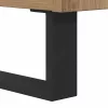 Dohányzóasztal fiókkal kézműves tölgy 55 x 55 x 36.5 cm Faanyag
