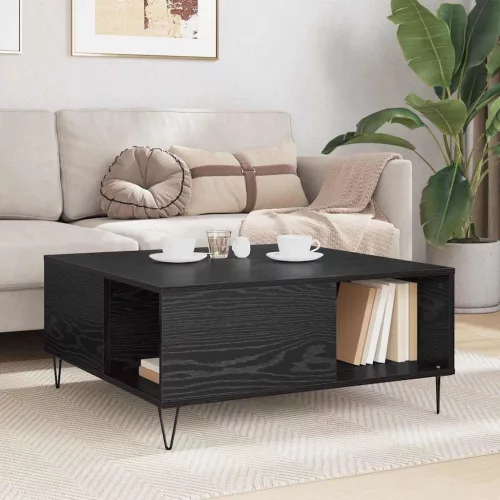 Dohányzóasztal Musta tammi 80 x 80 x 36.5 cm Faanyag
