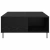 Dohányzóasztal Musta tammi 80 x 80 x 36.5 cm Faanyag