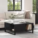 Dohányzóasztal Musta tammi 80 x 80 x 36.5 cm Faanyag