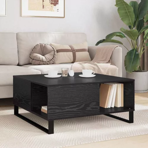 Dohányzóasztal Musta tammi 80 x 80 x 36.5 cm Faanyag