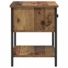 Éjjeli asztal fiókkal 2 pcs Régi fa 34 x 35,5 x 45 cm Faanyag